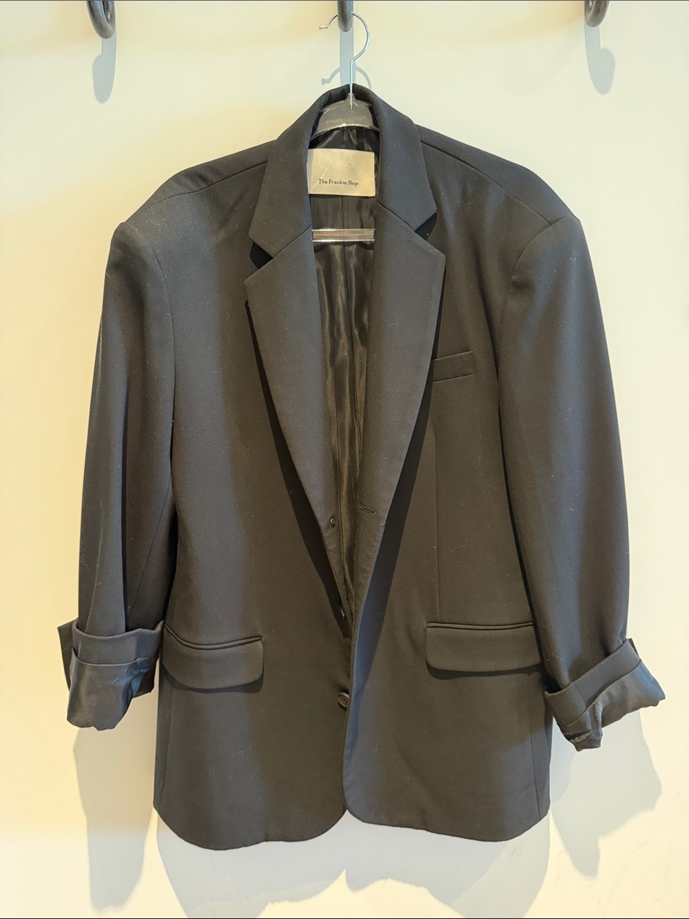 The Frankie Shop Black Tansy Oversized Women’s Blazer